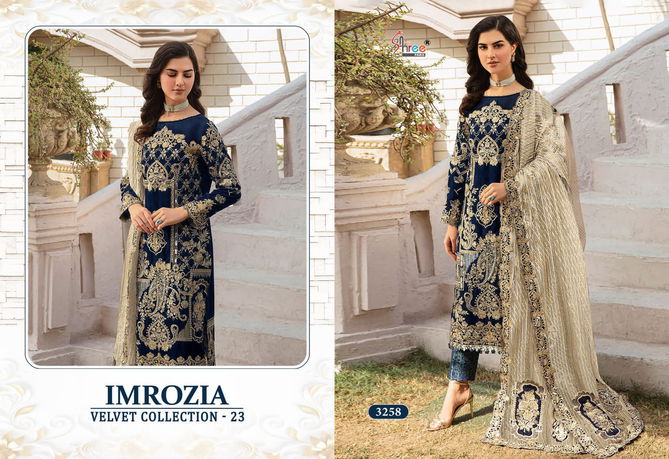 Imrozia Velvet Designer Pakistani Suits Catalog 